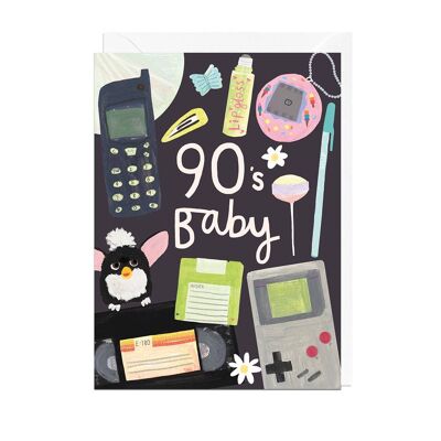 90er BABY Karte