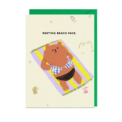 BEACH FACE Card