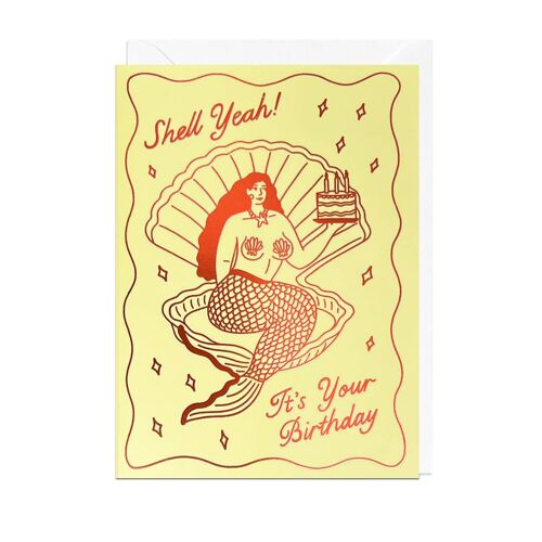 BIRTHDAY MERMAID FOIL Card