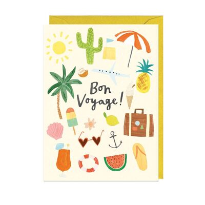 BON VOYAGE - YELLOW ENVELOPE Card