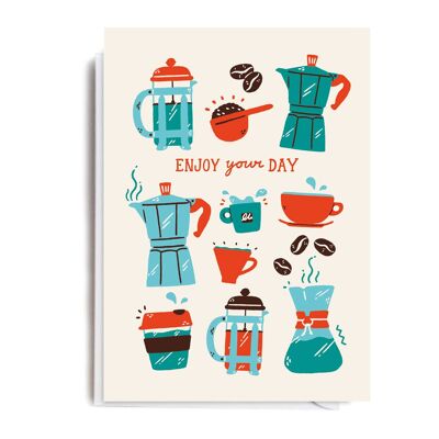 Kaffee-Geburtstagskarte