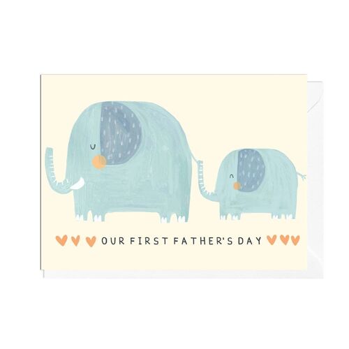 FIRST FATHERS DAY ELEPHANT Card