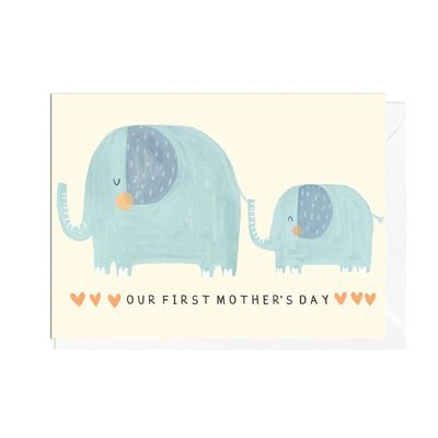 FIRST MOTHERS DAY ELEPHANT Card