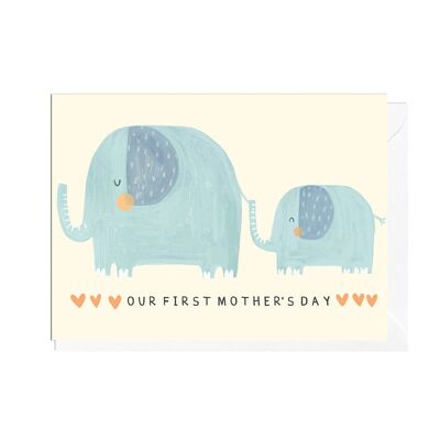 Tarjeta PRIMERA ELEFANTE DEL DÍA DE LAS MADRES