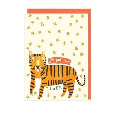 GET EM TIGER - ORANGE ENVELOPE Card