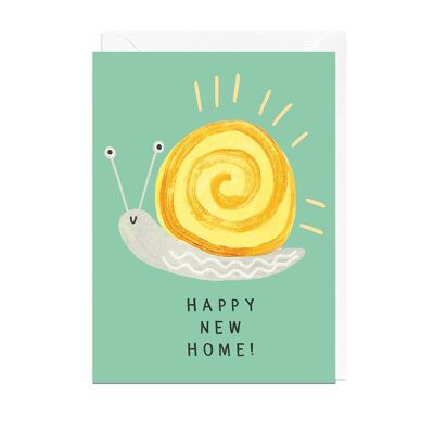 HAPPY NEW HOME SNAIL Card