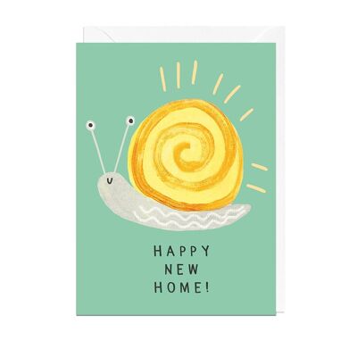 Tarjeta CARACOL FELIZ CASA NUEVA