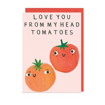 HEAD TOMATOES - RED ENVELOPE Card