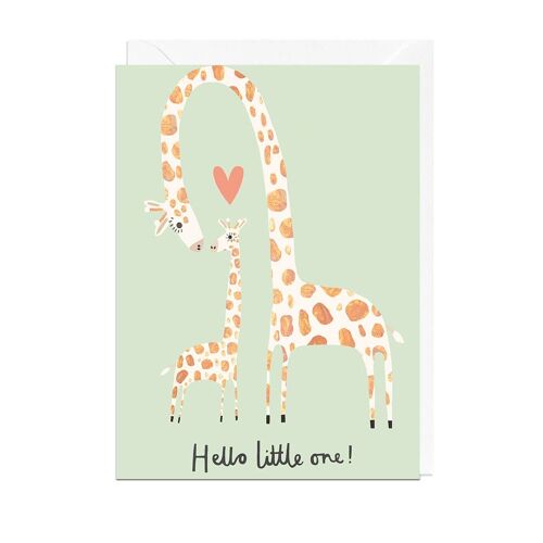 HELLO LITTLE ONE GIRAFFE Card