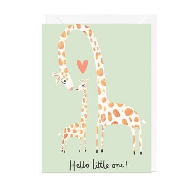 Hallo kleine Giraffe Karte