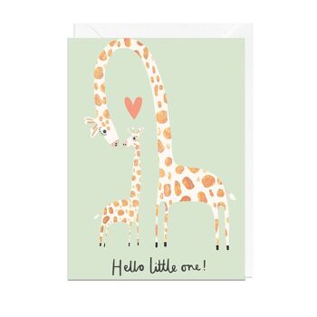 Carte BONJOUR PETITE GIRAFE 1