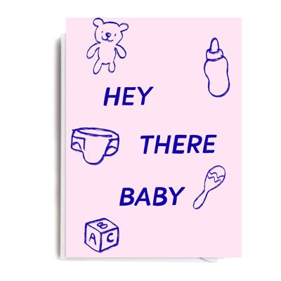 Hallo Baby-Mädchen-Karte