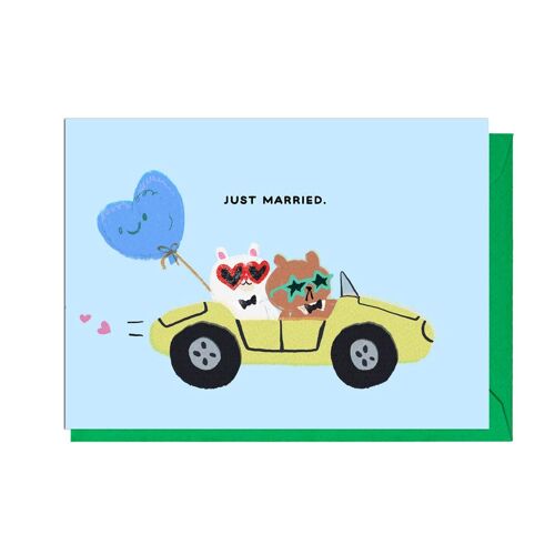 JUST MARRIED BEARS Card