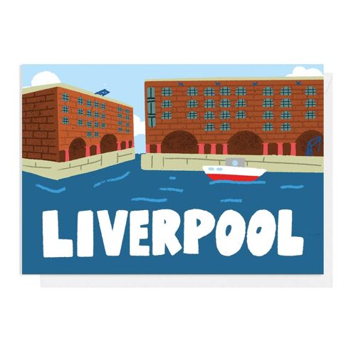 LIVERPOOL ALBERT DOCK FOIL A6 Card