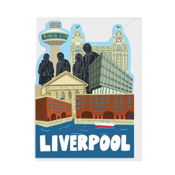 Carte LIVERPOOL SKYLINE A6 2