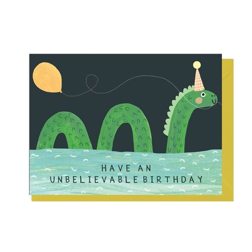 LOCH NESS BIRTHDAY - YELLOW ENVELOPE Card