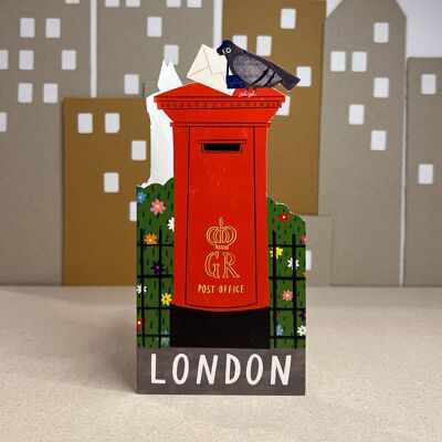 Tarjeta DL del buzón de correos de Londres