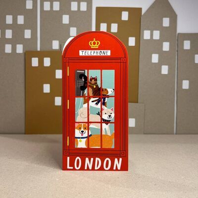 LONDON TELEPHONE BOX DL-Karte