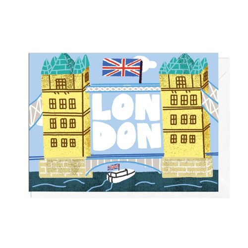 LONDON TOWER BRIDGE FOIL A6 Card