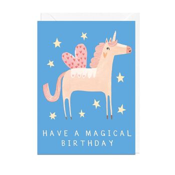 Carte Anniversaire Magique Licorne 1