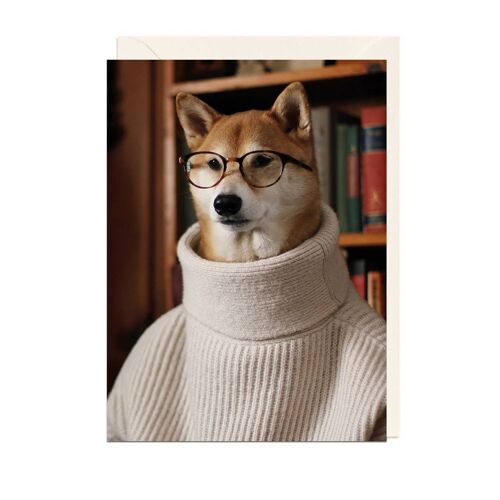 MENSWEAR DOG BOOKS IVORY ENVELOPE Card