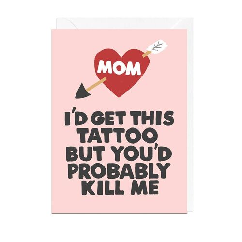 MOM TATTOO Card