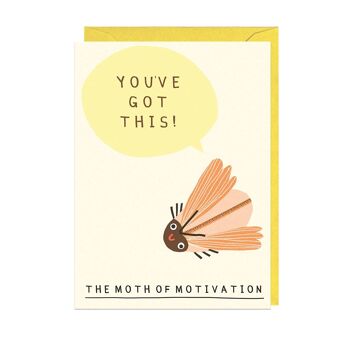 Carte MOTH OF MOTIVATION - ENVELOPPE JAUNE 1