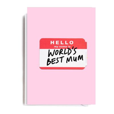 NAME IS WORLDS BEST MUM Card