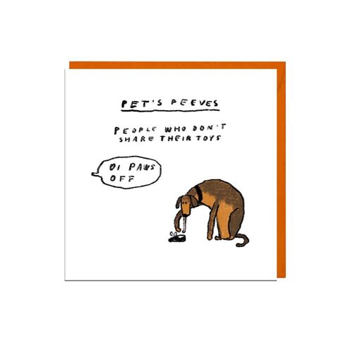 PETS PEEVES - TOYS Card
