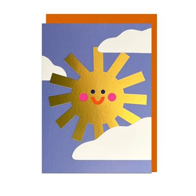 SUNSHINE FOIL ORANGE ENVELOPE Card