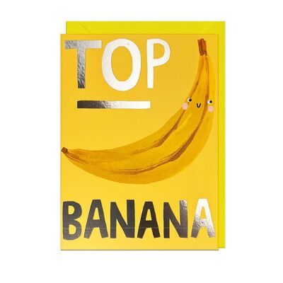TOP BANANA - FOIL - YELLOW ENVELOPE Card