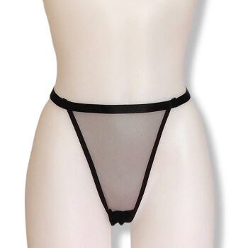 String taille haute transparent Ava 2