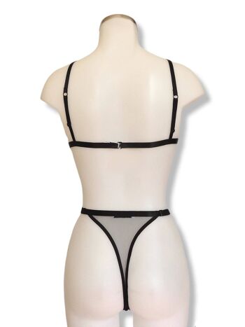 String taille haute transparent Ava 3