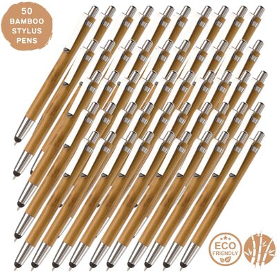 50 lápices ópticos de bambú sostenibles