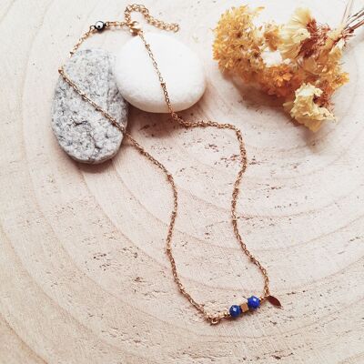 Lapis lazuli COMETE talisman necklace