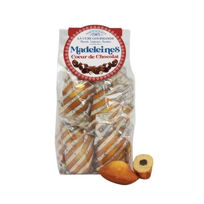 BOLSA DE 10 MADELEINES DE CORAZÓN DE CHOCOLATE