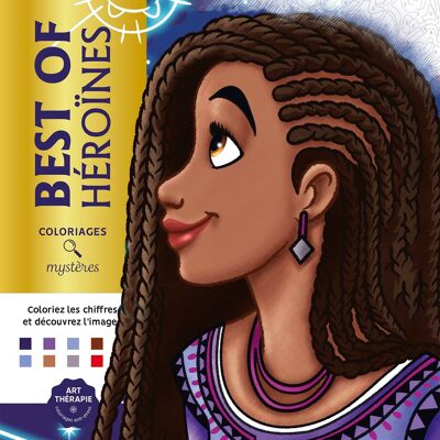LIBRO - Dibujos para colorear de misterio de Disney - Best of Heroines