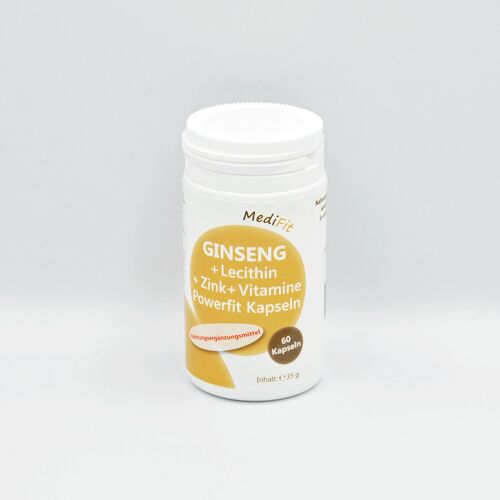 Ginseng + Lecithin + Zink + Vitamine