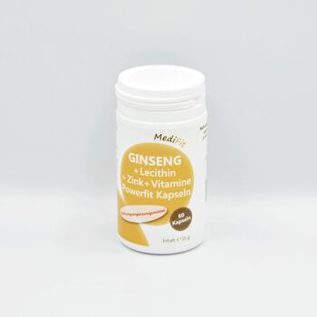 Ginseng + Lécithine + Zinc + Vitamines 1