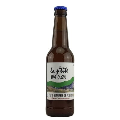 IPA beer - LA P'TITE organic IPA 4.6% 33cl