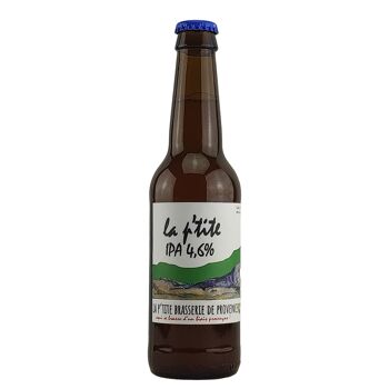 Bière IPA - LA P'TITE IPA bio 4,6% 33cl 1