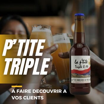 Bière triple de Provence - LA P'TITE triple 8,1% 33cl 5