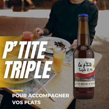 Bière triple de Provence - LA P'TITE triple 8,1% 33cl 7