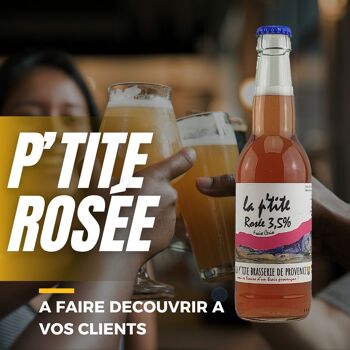 Bière aromatisée de Provence - LA P'TITE rosée 3,5% 33cl 5