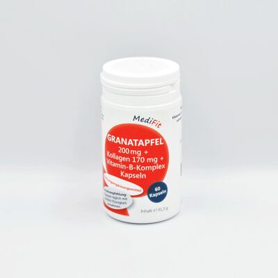 Granatapfel 200 mg + Kollagen 170 mg + Vitamin B-Komplex
