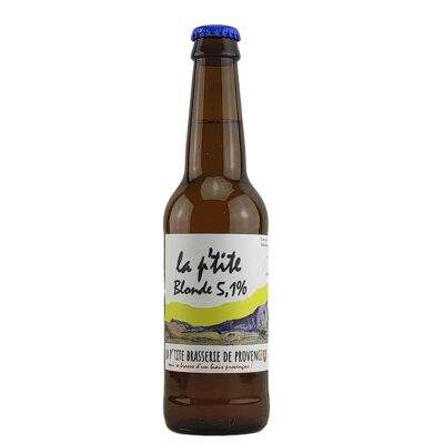 Cerveza rubia - LA P'TITE rubia ecológica 5,1% 33cl