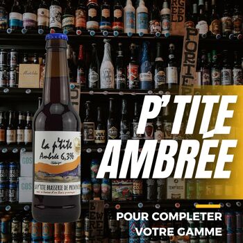 Bière ambrée de Provence - LA P'TITE ambrée 6,3% 33cl 6