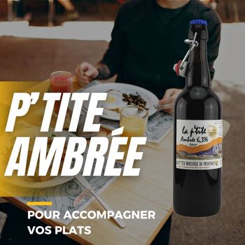 Bière ambrée de Provence - LA P'TITE ambrée 6,3% 75cl 7