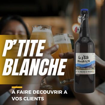 Bière blanche de Provence - LA P'TITE blanche 4,3% 75cl 5
