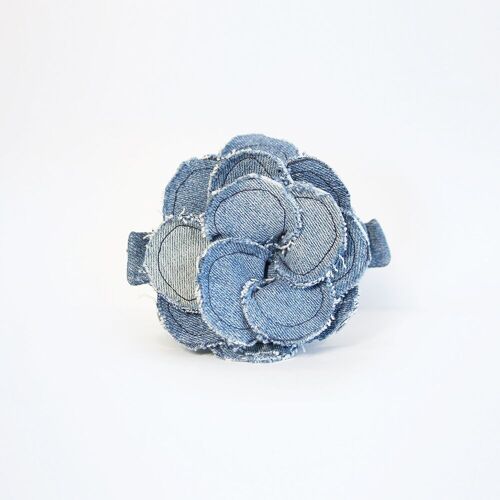 Blue Denim Flower